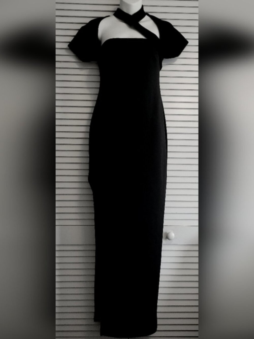 ASOS Black Maxi Dress w cutout /chocker design